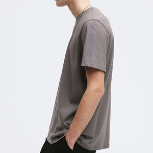เสื้อยืดลำลองสำหรับผู้ชายใหม่เสื้อคอตตอน100% แห้งเร็วป้องกันการเกิดขน - Product Image 3