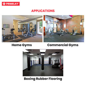 Fitmat SQ 20, Baldosas de Ejercicio Antideslizantes de 20 mm de Espesor, Forma Cuadrada, SBR 500x500 mm, Enclavables, Ecológicas, con Absorción de Impactos, para Uso Comercial - Product Image 6