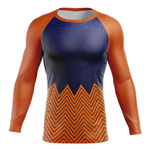 Customize Your Own Logo Sublimated Full Sleeve Rash Guard MMA Rash Guard BJJ Rash Guard <b>Compression</b> <b>Shirt</b> MMA Rashguard <b>for</b> <b>Men</b> - Product Image 1