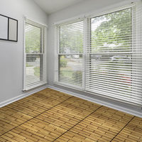 Carreaux de terrasse modernes en ACACIA 24x12 pouces parquet 12mm beau parquet design balcon extérieur bord de piscine techniques lisses