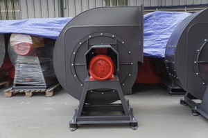 Ventilateur centrifuge à entraînement direct en acier SS400 à entretien facile pour l'extraction de la cuisine CPL-1-8D, faible bruit, pression moyenne, usage industriel - Product Image 2