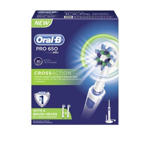 แปรงสีฟันไฟฟ้า Oral B Pro 650 CrossAction ผู้จัดจำหน่ายขายส่งแปรงสีฟันไฟฟ้าสำหรับผู้ซื้อและผู้ค้าปลีกทั่วโลก - Product Image 1