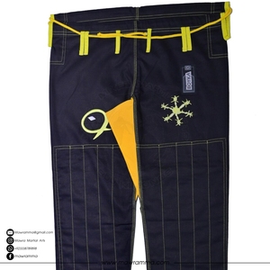 ชุดยิวยิตสูแบบสั่งทำพิเศษ ผ้าเพิร์ลวีฟ 100% ผ้าฝ้าย ชุดกิโมโนบราซิลเลียนยิวยิตสู สำหรับฝึกซ้อมระดับมืออาชีพ อุปกรณ์สำหรับการฝึกต่อสู้ สำหรับผู้ใหญ่ - Product Image 3