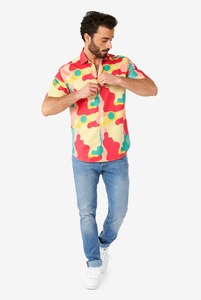 Camisa Hawaiana para Hombre, Manga Corta, Estampado Tropical, Casual de Playa, con Botones, Verano, Colorida, Floral, para Vacaciones - Product Image 5