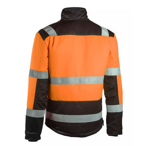 Veste de sécurité en coton de qualité supérieure, design personnalisé, certifiée Oeko-Tex, anti-allergie, avec fermeture éclair et poches pour outils, haute qualité - Product Image 2