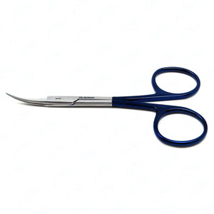 Ciseaux à cuticules extra fins et courbés de 3,5 pouces en acier inoxydable pour usage médical, esthétique et soins, instruments médicaux de premiers secours - Product Image 1