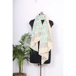 High Quality Handmade Block Printed Women's Bandeau Pareo <b>Sarong</b> Dress Customizable Floral Cotton <b>Beach</b> <b>Wrap</b> cotton scarf/pareo - Product Image 2