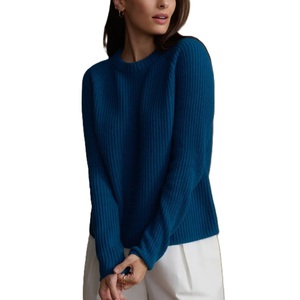 Pull-over décontracté oversize à col rond pour femme, en maille 100 % acrylique anti-boulochage, haute qualité, pour l'hiver - Product Image 4