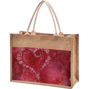 Eco-Friendly Laminated Embroidery Custom Logo Beach Jute Tote Bag Natural Burlap Recycled Wholesale From Bangladesh Factory - Product Image 1