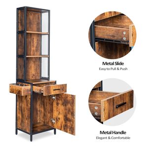 Gabinete de Almacenamiento de 3 Niveles para Salón |   Organizador de Equipos para Estación de Estilismo de Salón de Belleza y Barbería |   Conjunto de Estación de Peluquería - Product Image 3