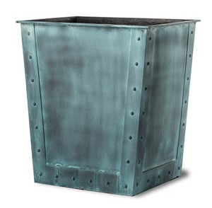 Vente en gros de pots de fleurs de jardin en cuivre pur antique avec finition verdigrisée, grands pots décoratifs en métal galvanisé - Product Image 3
