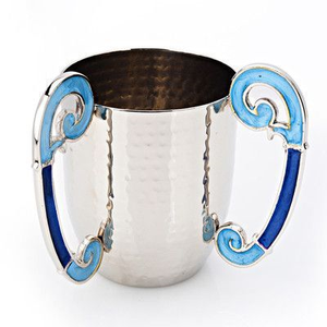 Taza de Lavado de Acero Inoxidable con Diseño de Grano de Madera, Recipiente Moderno y Decorativo para Lavarse las Manos - Product Image 5