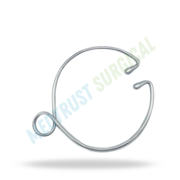 Ruggeberg Spring Type Double Eye Hook Instrument obstétrical vétérinaire pour l'assistance au calvage des bovins