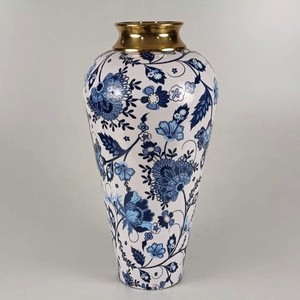 <b>Vintage</b> Enamel Coated Metal Flower <b>Vase</b> Iron Aluminum Eco-Friendly Wedding Home Interior Decor - Product Image 5