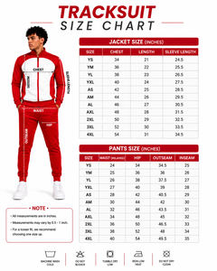 Custom Sports <b>Tracksuit</b> for Men Red <b>White</b> Team Training Jacket Wholesale Manufacturer - Product Image 6
