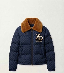 Unisex Casual Winter Puffer Jacket Windproof Lightweight Bubble Coat Stand Collar Front Logo Customizable <b>Thermal</b> Design - Product Image 5