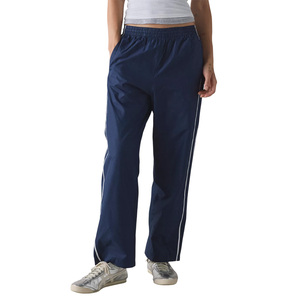 Windproof Casual Windbreaker <b>Pants</b> Custom Printed Sports <b>Track</b> Trousers Water Resistant Loose Fit Activewear Manufacturer - Product Image 1