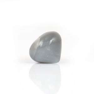 Piedra lunar gris Natural de alta calidad, piedra preciosa suelta de forma redonda, piedra blanca/azul semipreciosa para hacer joyas, Pendientes colgantes - Product Image 4
