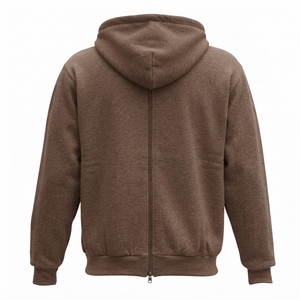 Sudadera con capucha unisex con cremallera, forro polar suave, estilo casual urbano. - Product Image 2