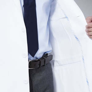 Blouse médicale en coton pour homme, uniforme d'infirmier, vente en gros, blouse de laboratoire pour professionnel de santé, usine de blouses de laboratoire blanches à manches longues pour homme - Product Image 6