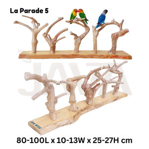 Javawoood Soporte de Madera Natural para Pájaros, Mini Árbol para Pájaros, Alta Calidad, Resistente, Ecológico, Ligero, Duradero, para Loros, La Parade-5 - Product Image 2