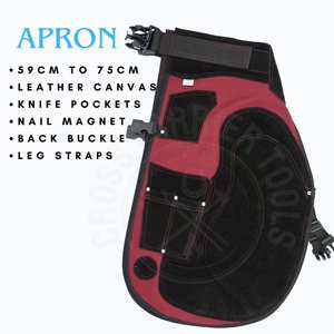 Kit de herramientas para herrador con cuchillo para pezuñas, delantal de seguridad, extractor de clavos, clavillero, juego de cuchillos para pezuñas de doble cara y alicates de dientes afilados - Product Image 3