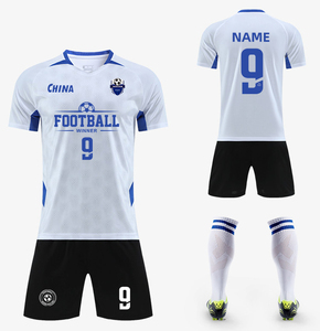 ชุดฟุตบอลสำหรับผู้ชาย ตัดเย็บตามสั่งสำหรับผู้ใหญ่ เสื้อผ้ากีฬาแขนสั้นสำหรับเด็ก ชุดแข่งขันสำหรับทีม - Product Image 3