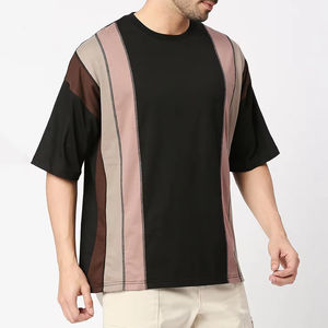 T-shirt pour homme en polyester/coton tricoté, nouvelle collection OEM, impression sérigraphique de haute qualité, coupe classique, anti-rétrécissement, écologique, séchage rapide - Product Image 3