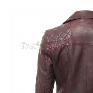 Women Designer Leather Crop <b>Jacket</b> <b>Short</b> Modern Coat Elegant Slim Fit Stylish Winter Fashion <b>Jackets</b> for Ladies - Product Image 6