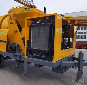 Portable Concrete Pump Trailer Mounted Wholesale Compact Diesel Hydraulic Pump <b>Machine</b> for House Building Tunnel <b>Construction</b> Wo - Product Image 1