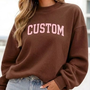 เสื้อสเวตเชิ้ตคอเต่าผู้หญิงแบบขายส่งสั่งทำพิเศษสำหรับฤดูหนาว  โลโก้ด้านหน้า ผลิตจากโพลีเอสเตอร์/คอตตอน เป็นมิตรกับสิ่งแวดล้อม กันลม ระบายอากาศได้ดี แห้งเร็ว - Product Image 1