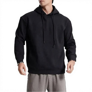 Sudadera con capucha personalizada para hombre, MOQ bajo, 280 g/m², algodón polar, corte holgado, logotipo bordado, para marcas de moda estadounidenses, proveedor mayorista. - Product Image 5