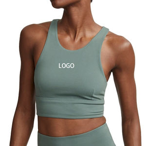 Soutien-gorge de sport long basique uni pour femme, idéal pour la gym, le fitness et le yoga, fabrication OEM/ODM sur mesure 2026 - Product Image 1