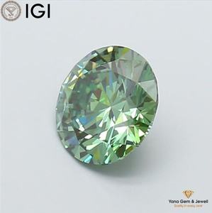 Diamant de laboratoire cultivé CVD de 1,50 carat, de couleur vert vif fantaisie, de clarté VS2, de taille ronde de 7,23 mm, certifié IGI, pour collier solitaire - Product Image 6