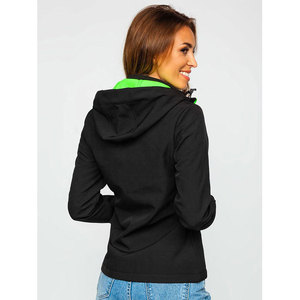 Veste softshell pour femme, fabrication sur mesure, en polaire, avec capuche, fermeture éclair intégrale, légère, pour la chasse - Product Image 2