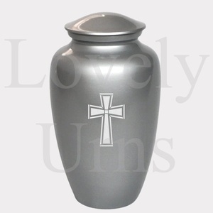 Urne funéraire en forme de croix byzantine pour cendres humaines, urne commémorative, récipient décoratif pour cendres, thème religieux - Product Image 2