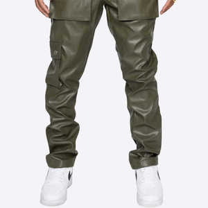 Pantalones de Cuero Personalizados de Primera Calidad 2025 para Hombre, Cómodos, Holgados, Elásticos, Transpirables, Ligeros, Casuales, con Bolsillos - Product Image 1