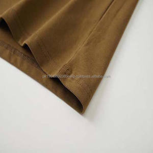 Camisetas de Cuello Redondo y Manga Corta para Hombre, Tallas Grandes, Estilo Urbano, 100% Algodón, Transpirables, de Secado Rápido, Color Sólido, 220g - Product Image 4