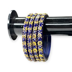 Pulseras de Perlas de Imitación Azules Chapadas en Oro al por Mayor de Fábrica, Elegantes para Bodas y Fiestas, Precio Premium al por Mayor - Product Image 2