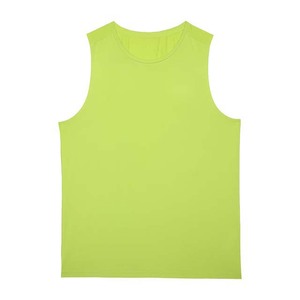 Débardeur décontracté pour homme en tricot vert lime - Haut de performance de haute qualité pour la gym, design ouvert, séchage rapide, 100 % coton, pour rester au frais - Product Image 6