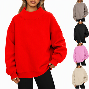 เสื้อสเวตเตอร์คอเต่าขนาดใหญ่ สีพื้น ผ้าถัก แขนยาว ใส่ได้ทั้งชายและหญิง สำหรับฤดูใบไม้ร่วง - Product Image 2