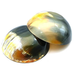 Bol décoratif en corne de vache naturelle 10 pouces, surface polie à la main, disponible en couleur personnalisée pour la table à manger, la maison - Product Image 2