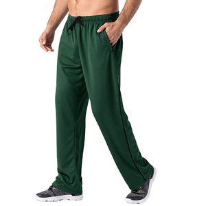 Pantalon de jogging pour homme, taille élastique avec cordon de serrage, décontracté, en maille, avec poches latérales, léger et respirant, idéal pour le printemps - Product Image 1