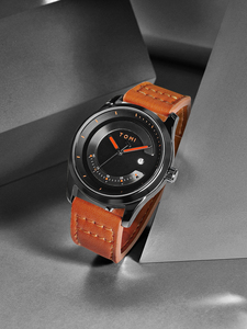 TOMI T099 新トレンド クリエイティブデザイン ファッションクォーツ腕時計 卸売 レザーバンド 合金ケース 自動日付表示 メンズ腕時計 - Product Image 5