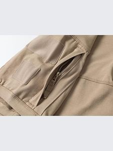 เสื้อยืดแขนสั้นผู้ชาย, เสื้อโปโลแบบสวม Tactical Cargo, เสื้อลายพรางสำหรับกิจกรรมกลางแจ้งพร้อมซิป 1/4 - Product Image 4