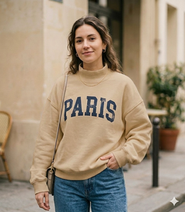 Women Comfortable Oversized <b>Mock</b> <b>Neck</b> <b>Top</b> Warm Cozy Relaxed Fit Loose Form Stylish Daily Wear Current Clothing - Product Image 1