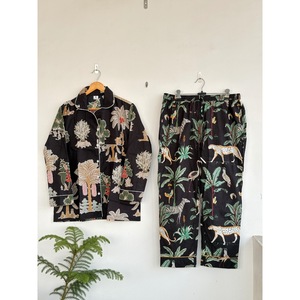 Vestido Camisero Bohemio de Manga Larga con Estampado a Rayas, Cuello en V, Corte Regular, Botones al Frente, Tejido Transpirable 100% Algodón para Todas las Temporadas - Product Image 5