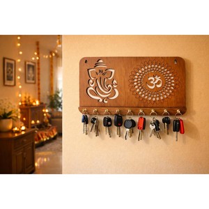 Sheesham Wood (Indian Rosewood) wooden <b>key</b> holders and wall hooks OEM Custom Wholesale | Aqdus Saleem India - Product Image 4