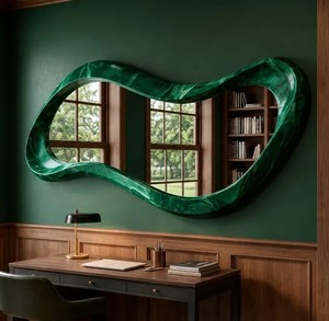 Miroir mural décoratif concave de luxe pour la décoration intérieure de la maison - Product Image 1