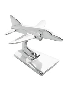 โมเดลเครื่องบินอลูมิเนียม Sea Harrier ของตกแต่งโต๊ะทำงาน รูปปั้นเครื่องบินโลหะ งานฝีมือ ของที่ระลึกด้านการบิน สำหรับบ้านและสำนักงาน - Product Image 3